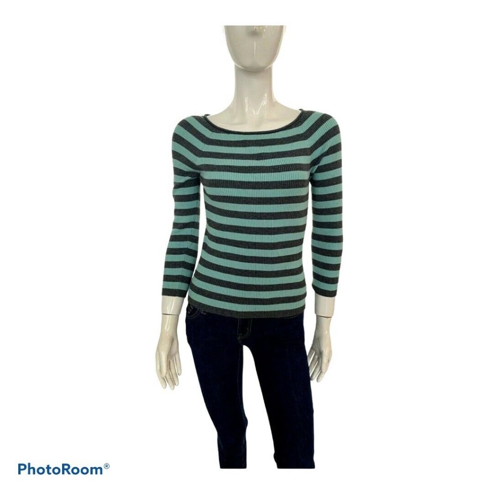 Ann Taylor Loft sweater women's size XS Grey Aqua